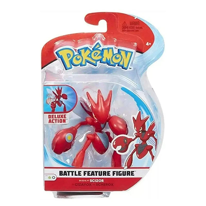 Оригинальные фигурки сражения Pokemon sciзор 4,5 дюйма с Делюкс-движениями