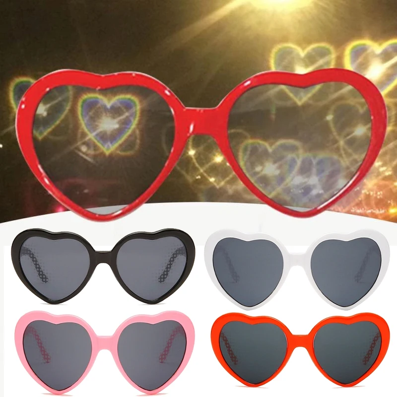 Женские солнцезащитные очки в форме сердца с особыми эффектами | Аксессуары для