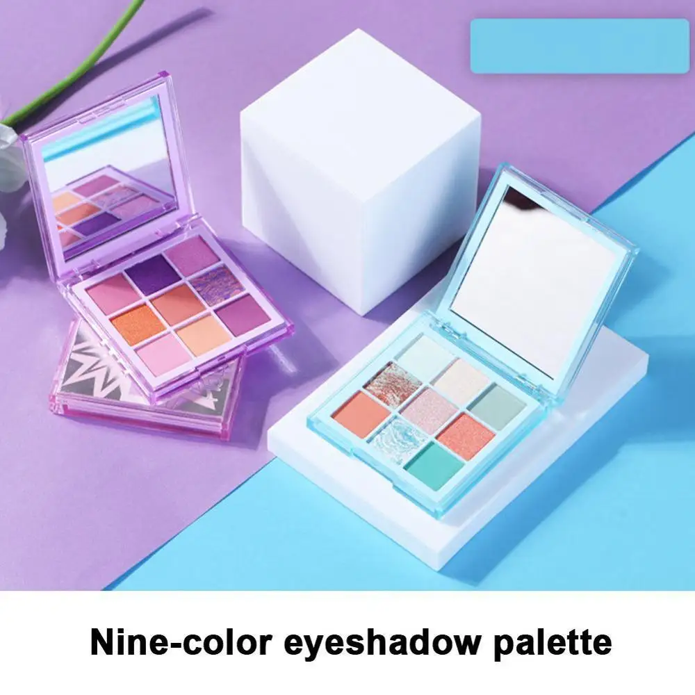 

Fashion eyeshadow palette 9 colors pearlescent diamond eye shadow glitter powder eye shadow makeup shimmer diamond eye makeup