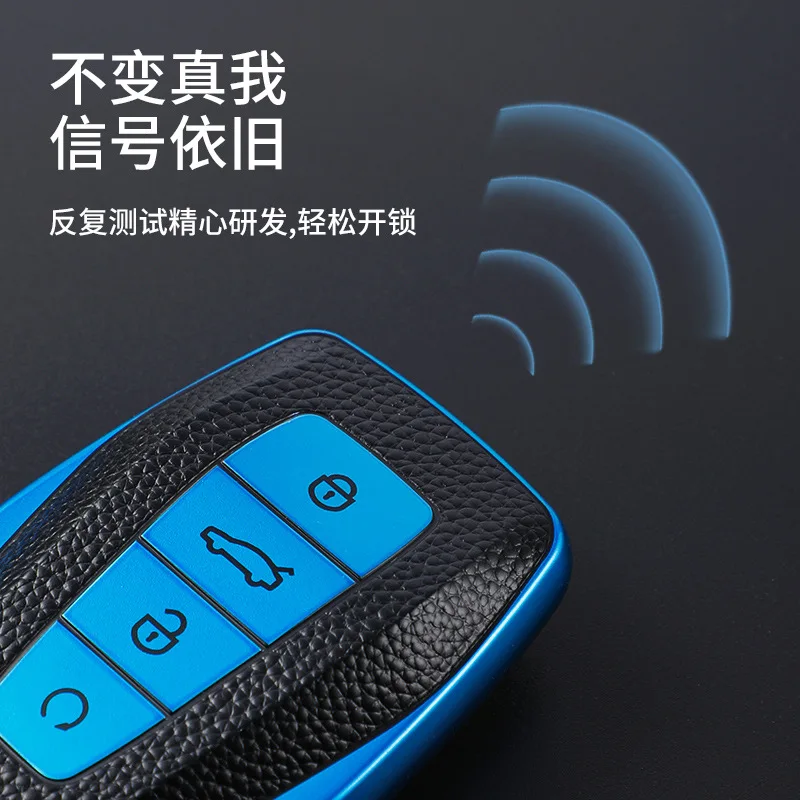 

Tpu remote car key case cover holder shield For Geely coolray 2019-2020 4 buttons car styling accessories fob buckle key shell