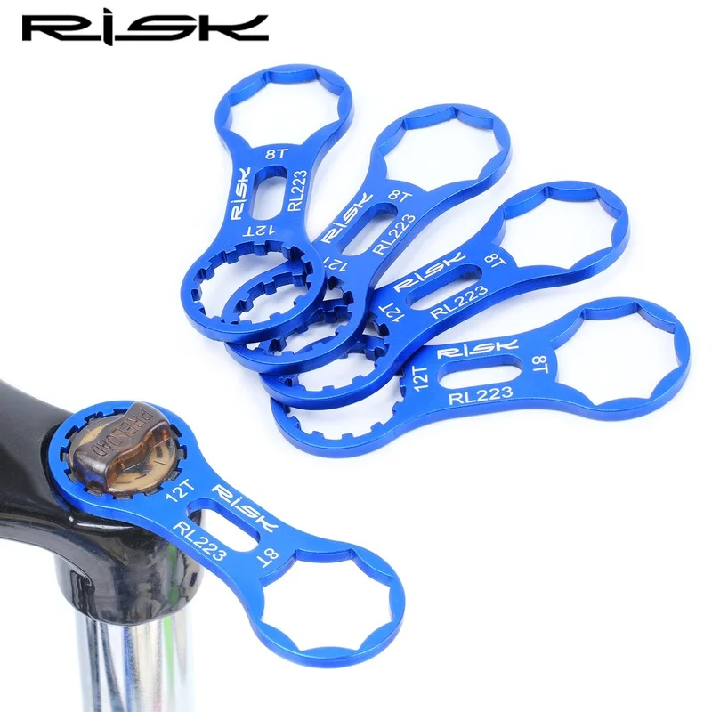 

RISK Bike Front Fork Cap Wrench Tool for XCR/XCT/XCM/RST MTB Front Fork Remove Install Wrench Detach Repairing Tools