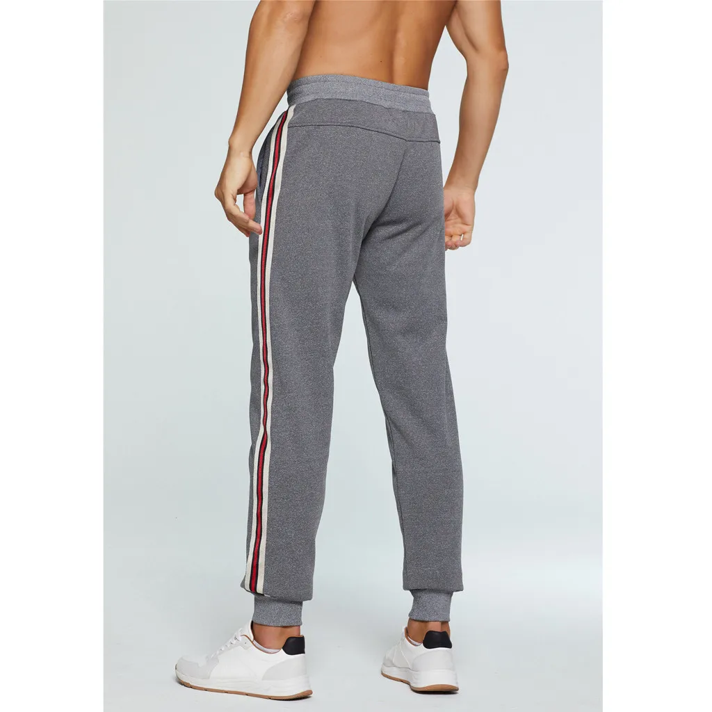 Мужские спортивные штаны зимние плюшевые для бега Свободные повседневные