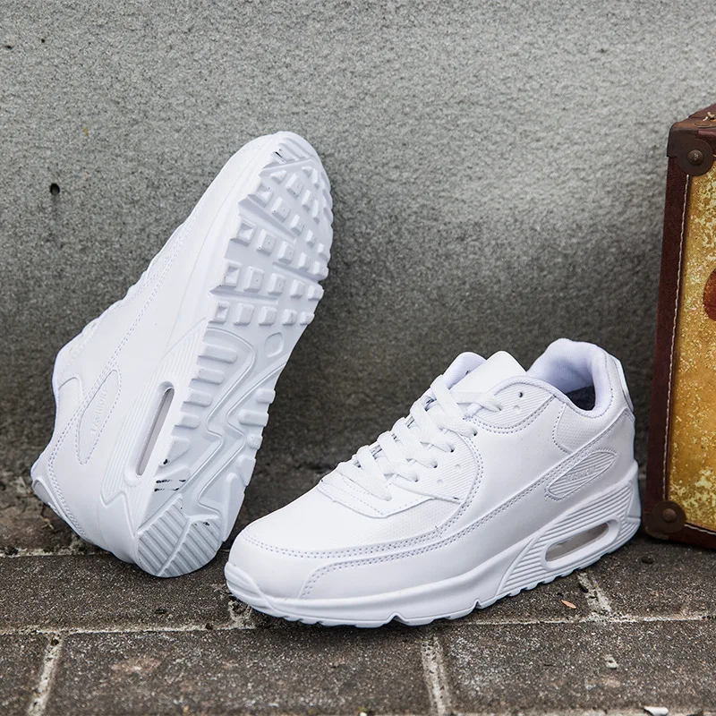 Plus Velvet Warm Winter Unisex Cotton Shoes Women Air Cushion Running Trainers Couple Jogging Walking Sneakers Men Casual | Обувь