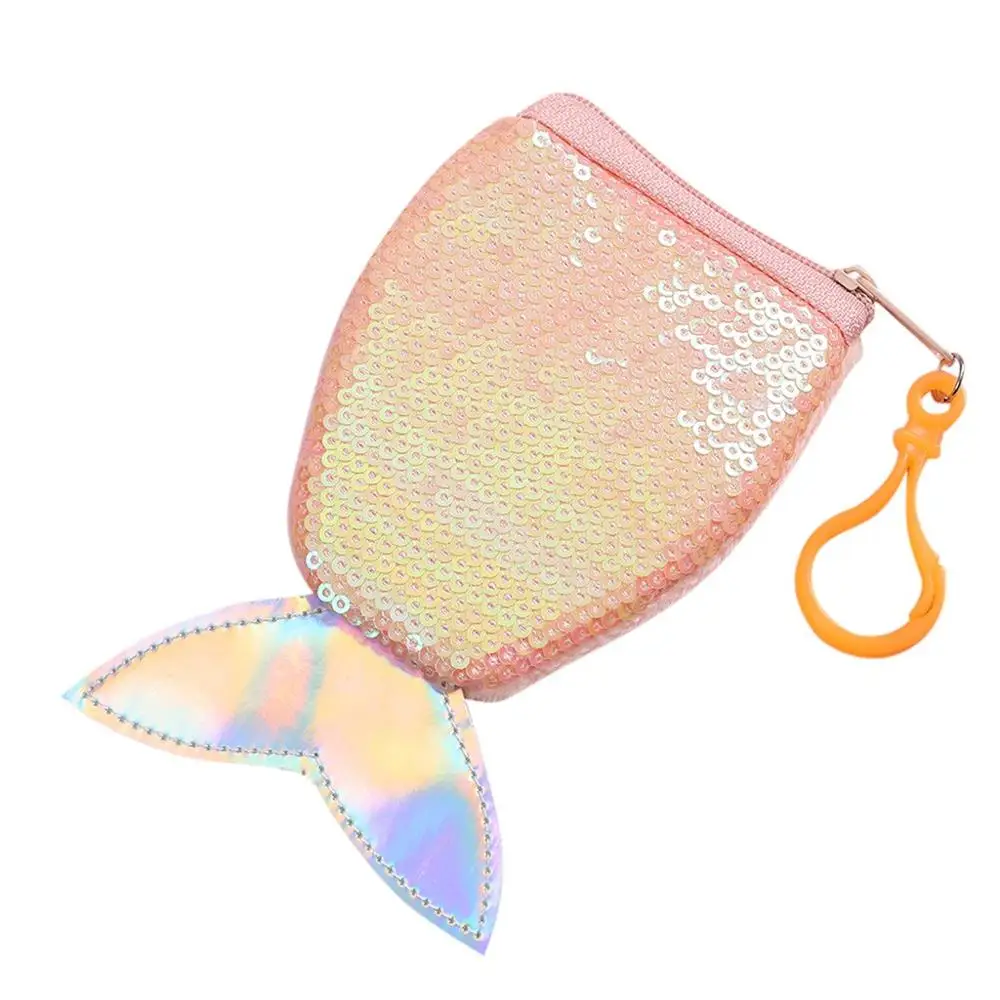 Orange 1 Детские кошельки, кошельки, сумки с блестками, через плечо, Детский милый кошелек на молнии, брелок для ключей, детские кошельки, кошельки, сумки-мессенджеры - Цвет: Orange 1