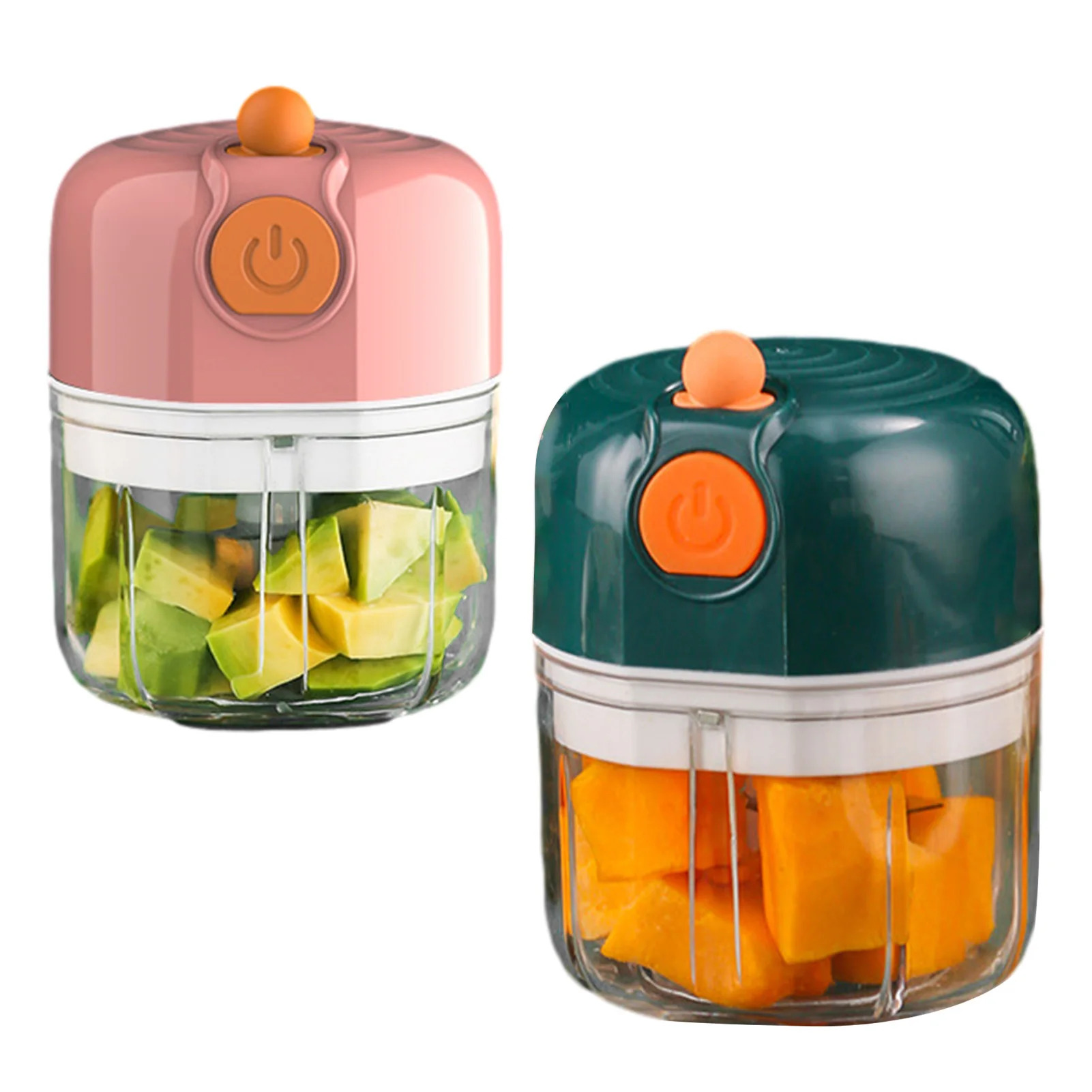 

250ML Electric Mini Garlic Chopper Food Chopper Portable Small Food Grinder For Pepper Garlic Chili Vegetable Nuts Mincer