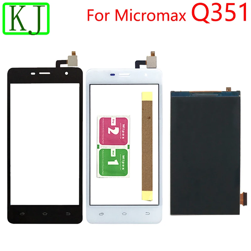 Сенсорный ЖК-дисплей для Micromax Q351, сенсорный экран, дигитайзер, сенсорная панель