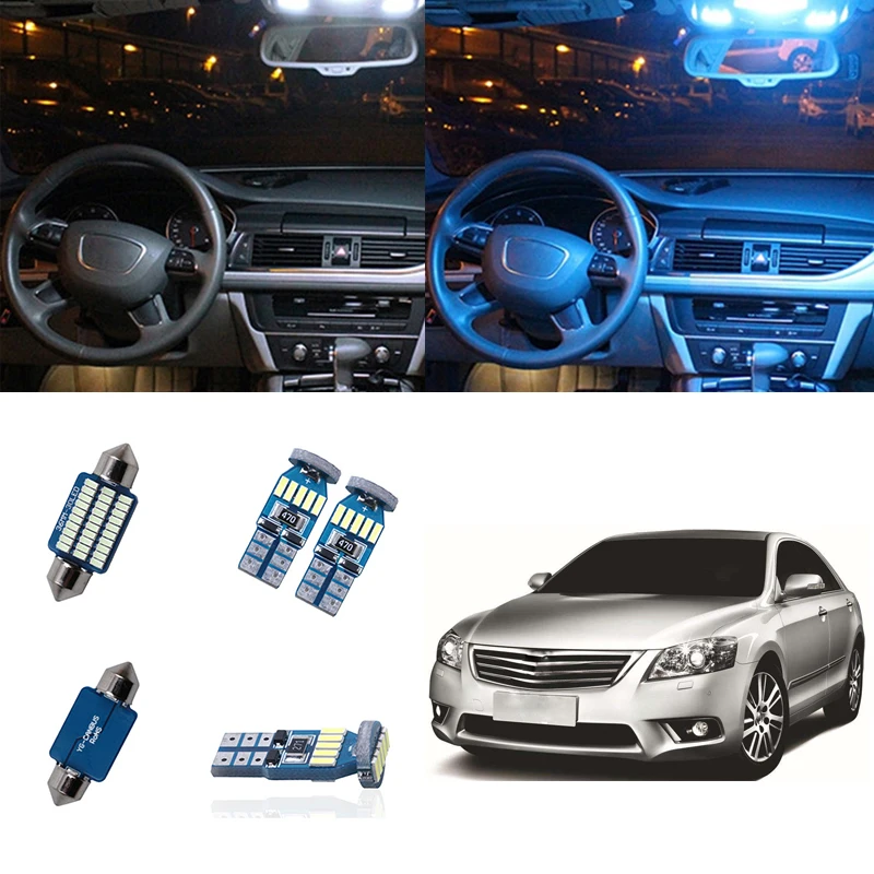 12 шт./компл. светодиодный внутренний светильник Canbus LED комплект посылка белый