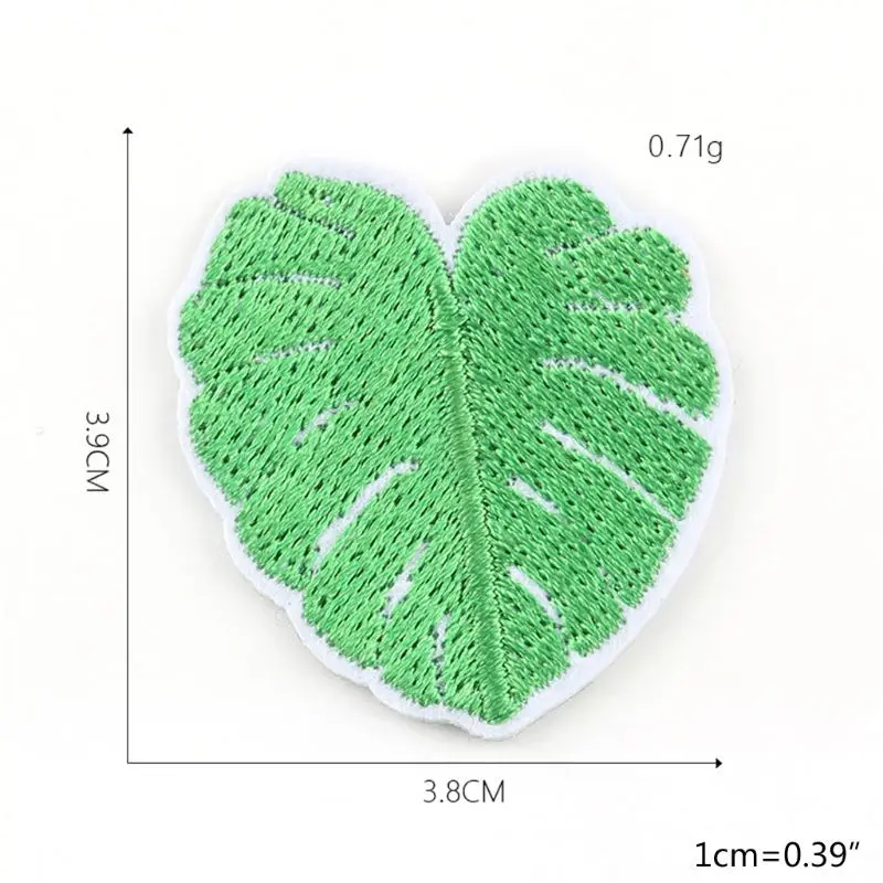 

24Pcs Cartoon Plant Leaf Patches Badge DIY Embroidered Iron On/Sewing Applique