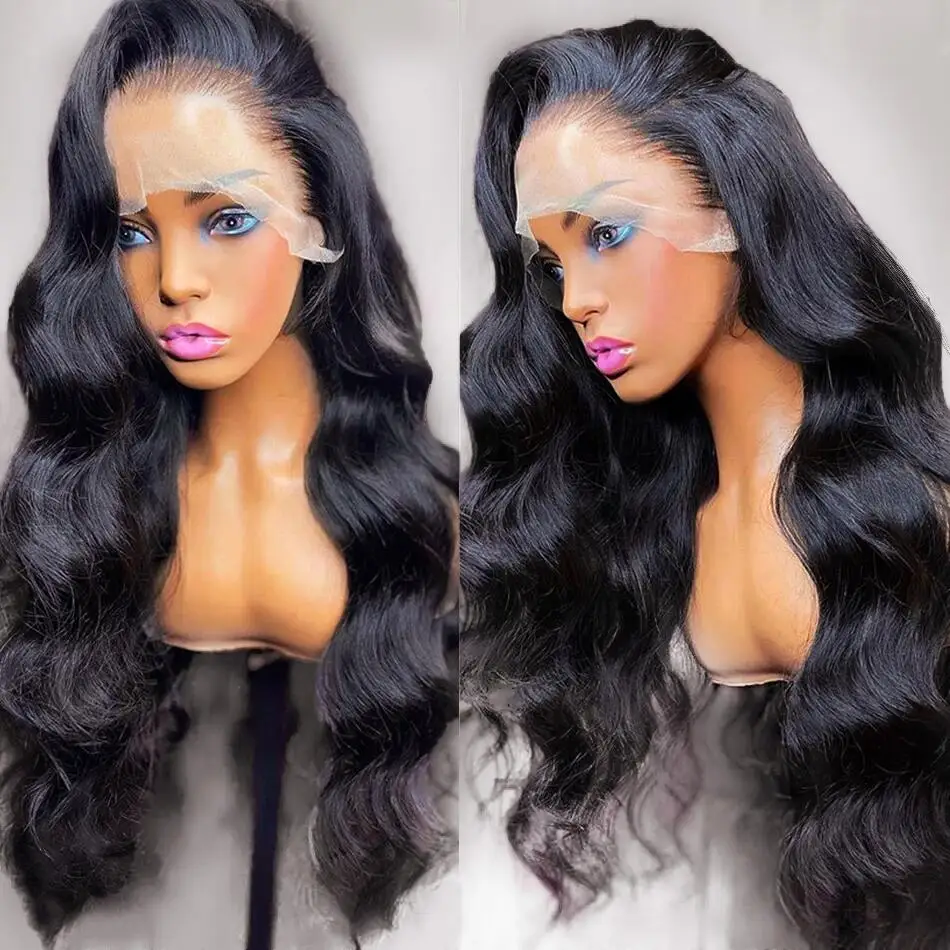 

34inch HD Body Wave Lace Frontal Wig Human Hair Wigs Pre Plucked 13*4 Body Wace Lace Front Wig Brazilian 4*4 Lace Closure Wig