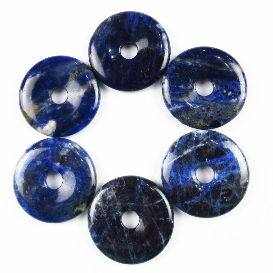 40x6 мм 1 шт. красивый натуральный старый кальдалитовый подвеска в виде пончика