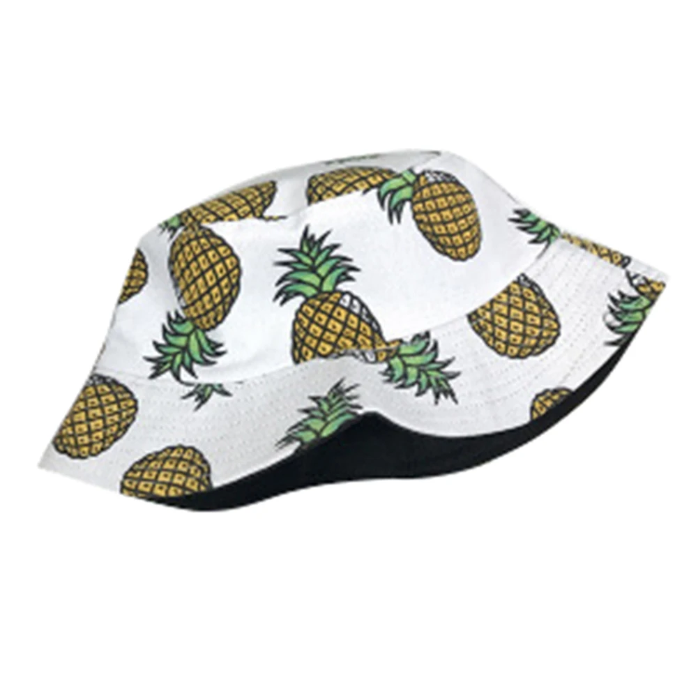 Панама унисекс с принтом бананов и ананасов складная уличная Кепка широкими