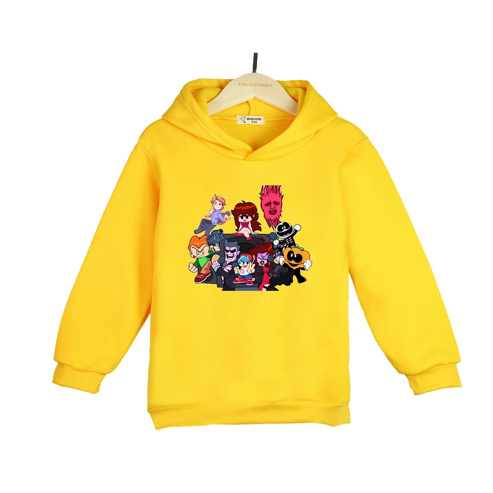 

Friday Night Funking Cosplay Pattern Pullover Hoodie Harajuku Game Sweatshirt for Girl Kids Baby Boy Clothes Children Outerwear