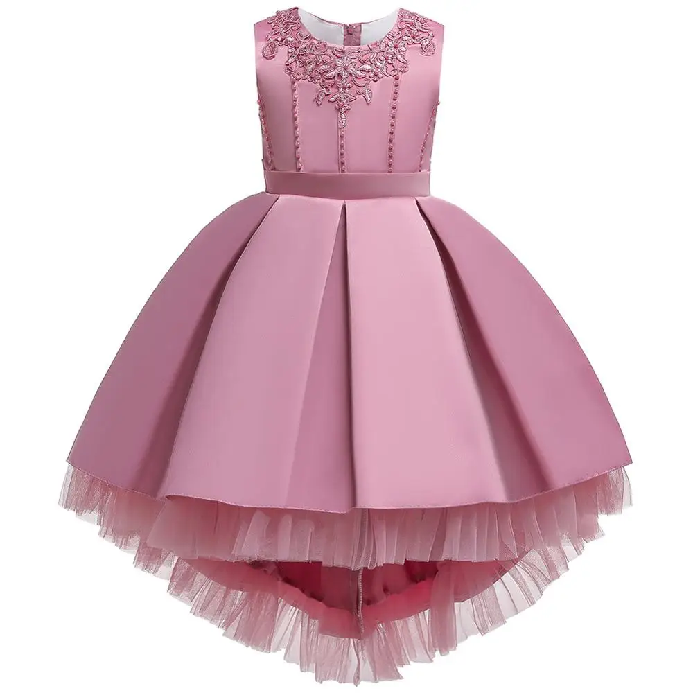 

2019 Christmas Kids Dresses For Girls Costume Embroidery Elegant Tutu Princess Dress Evening Wedding Party Girls Dress vestido
