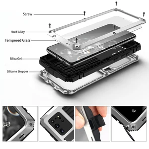 waterproof phone case for samsung galaxy s20 ultra s20 plus 5g metal aluminum shockproof dustproof heavy duty cover luxury armor free global shipping
