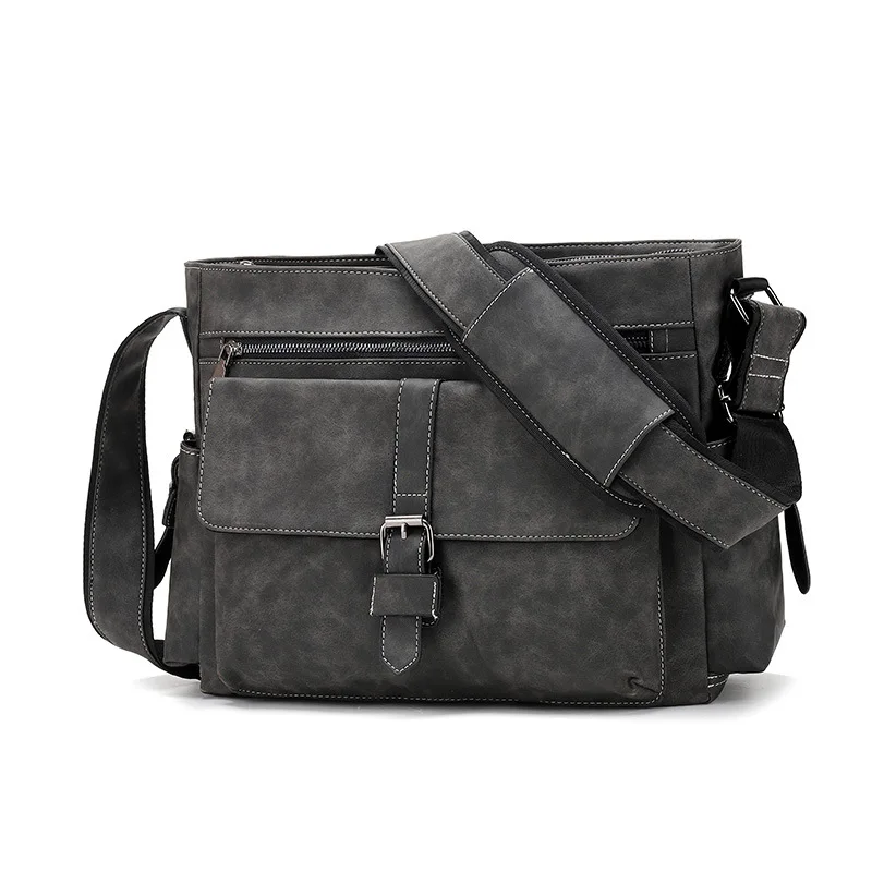 Новые модные водонепроницаемые сумки через плечо из искусственной кожи мужские