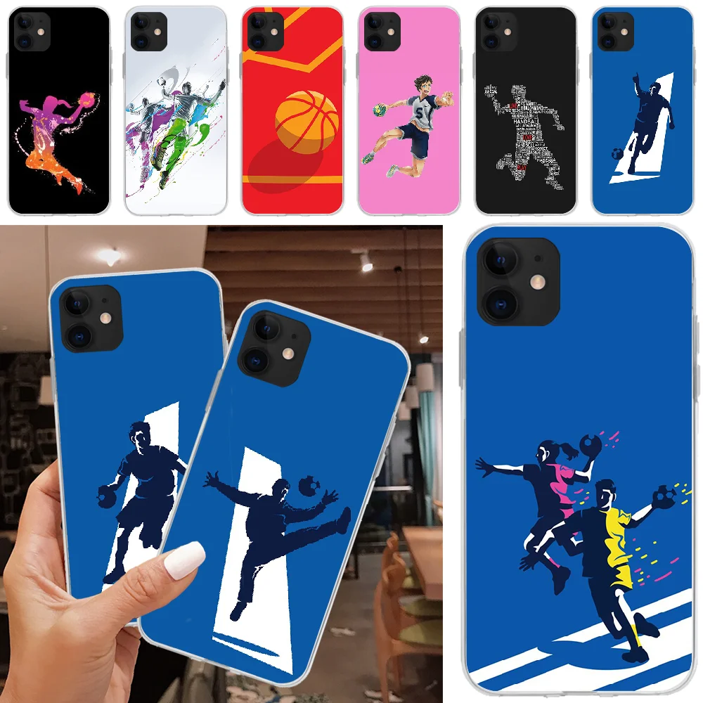 Мягкий силиконовый чехол ByLoving Handball для iPhone 5C 5 5S SE 7 8 plus X XS XR MAX 11 pro Pro