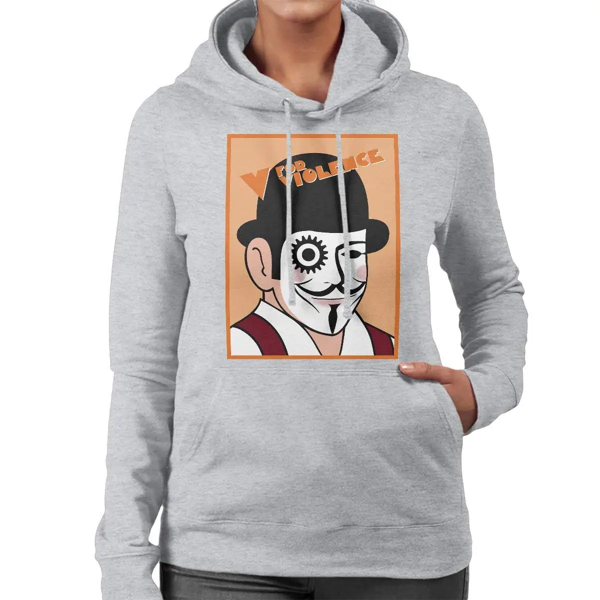 V for Violence A Clockwork Orange Vandetta Женская толстовка с капюшоном Мужская капюшоном|Мужские