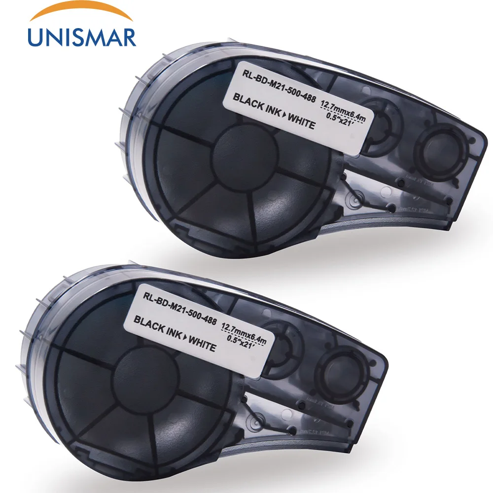 Unismar M21 500 488 полиэстер B этикетки лента работает для Брейди лаборатория BMP 21 плюс