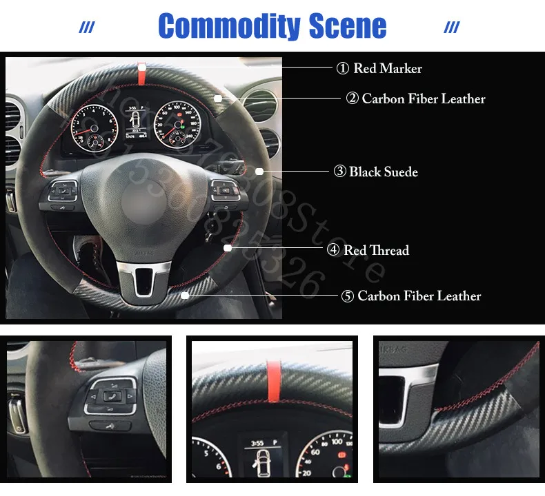 

For Mazda RX-7 1994-2001 CX-9 2001-2013 Carbon Fiber Leather Black Suede car accessories