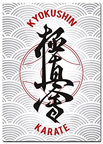 

Kyokushin Karate Metal Tin Signs,Martial Arts Colorfast Posters, Decorative Signs, Wall Art, Home Decor - 8X12 Inch (20X30 cm)