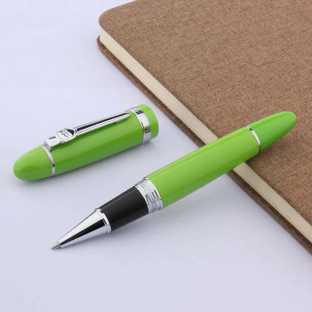 Высокое качество Jinhao 159 зеленый с серебряный зажим твист вращать винт пополнения