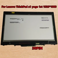 x1 yoga 01ay904 00ur189 00jt857 14 fhd lcd led touch screen display b140han01 8 bezel assembly new