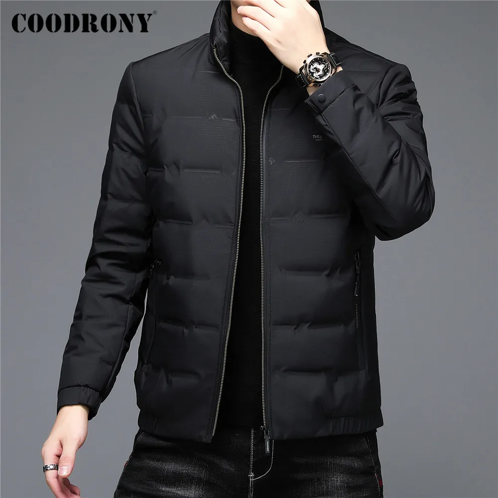 COODRONY Winter Duck Down Jacket Men Thick Warm Parka High Quality Slim Fit Stand Collar Coat Windbreaker Brand Clothing C8171