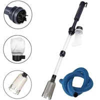 electric water change pump cleaner tool waste remover vacuum gravel aquarium fish tank pipe changing water filters tools
