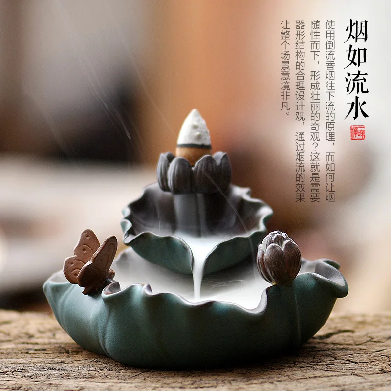 Курильница Backflow в виде водопада керамическая курильница арабском стиле Будды с