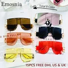 Новинка 2021, цельные Квадратные Солнцезащитные очки для женщин и мужчин, оптовая продажа, большие красочные солнцезащитные очки, оптовая продажа, большая оправа, затемнения для UV400