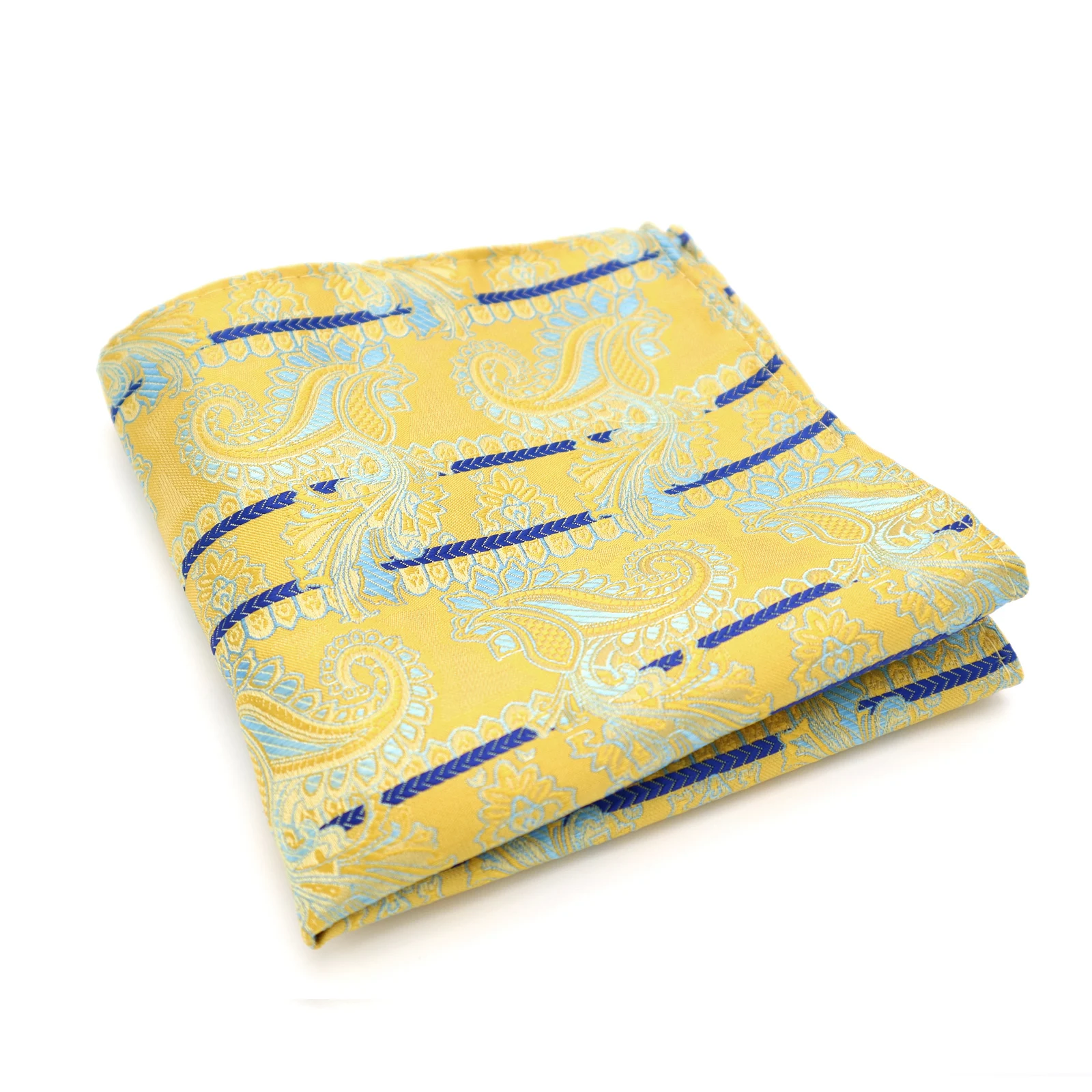 101-120 Man Floral 100% Silk Satin Pocket Square Hanky Jacquard Woven Classic Wedding Party Handkerchief 10 inch 25cm*25cm | Аксессуары