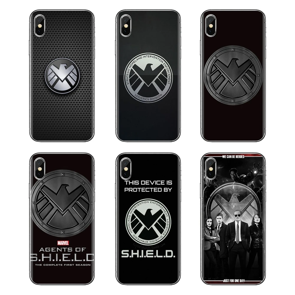 Мягкие прозрачные чехлы для iPod Touch Apple iPhone 4 4s 5 5S SE 5C 6 6S 7 8 X XR XS Plus MAX Agent of s.h.i.e.l D shield |