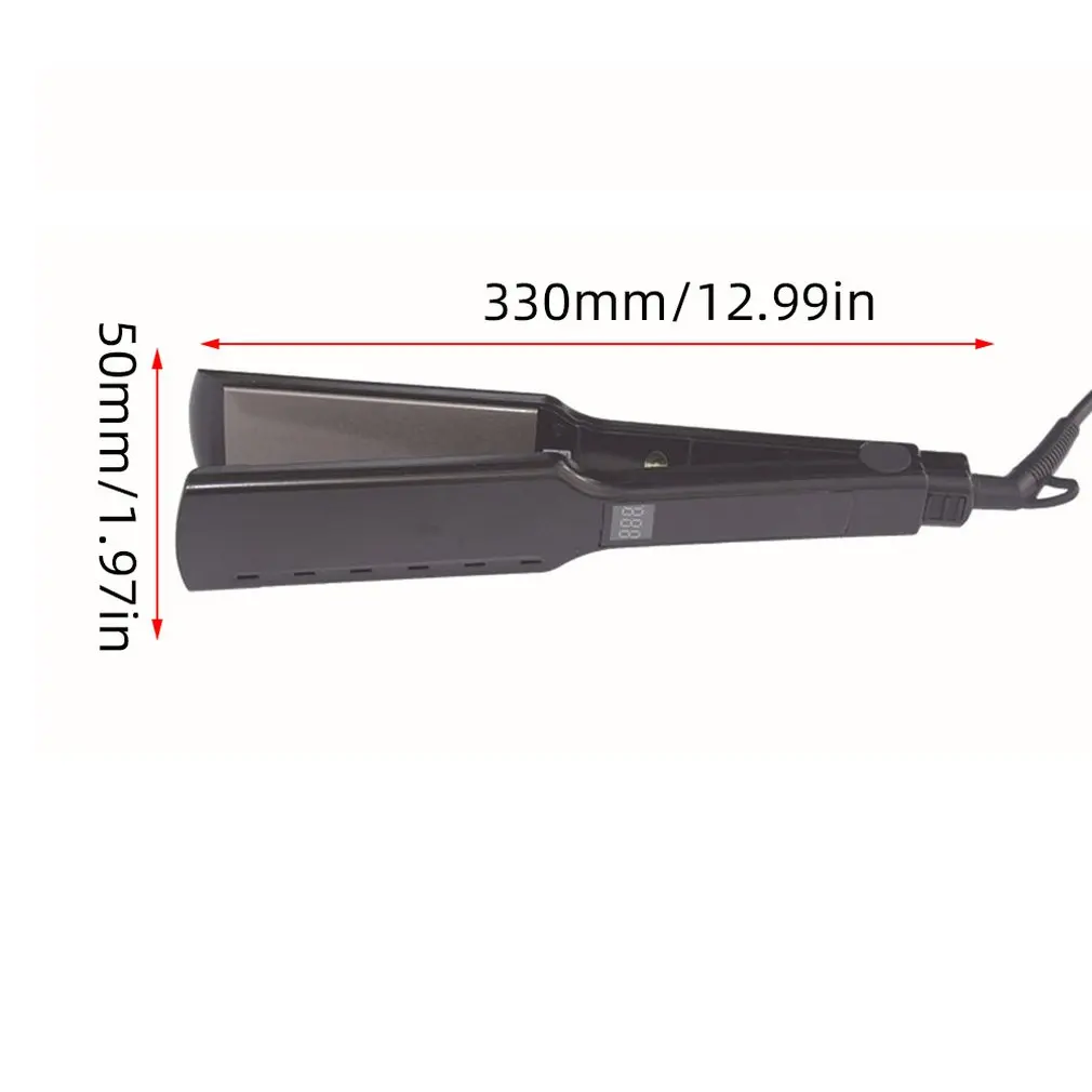 

Wide Plate Vibration High Temperature Hair Straightener Digital Temperature Adjustment And Long Hair Puller