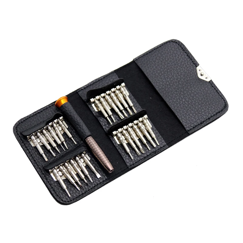 Мини 25 в 1 Прецизионная отвертка Torx кошелек для сотового телефона ремонтный набор