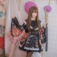 maid cosplay cartoon costume blissful pure land house dance hefeng huakui performance costume improved kimono costume sexy