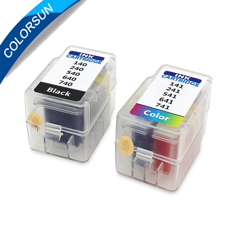 colorsun refill kit for canon 540 541 ink cartridge for canon mg2150 mg2155 mg2170 mg3180 mg3550 mg3250 mg3570 smart cartridge free global shipping