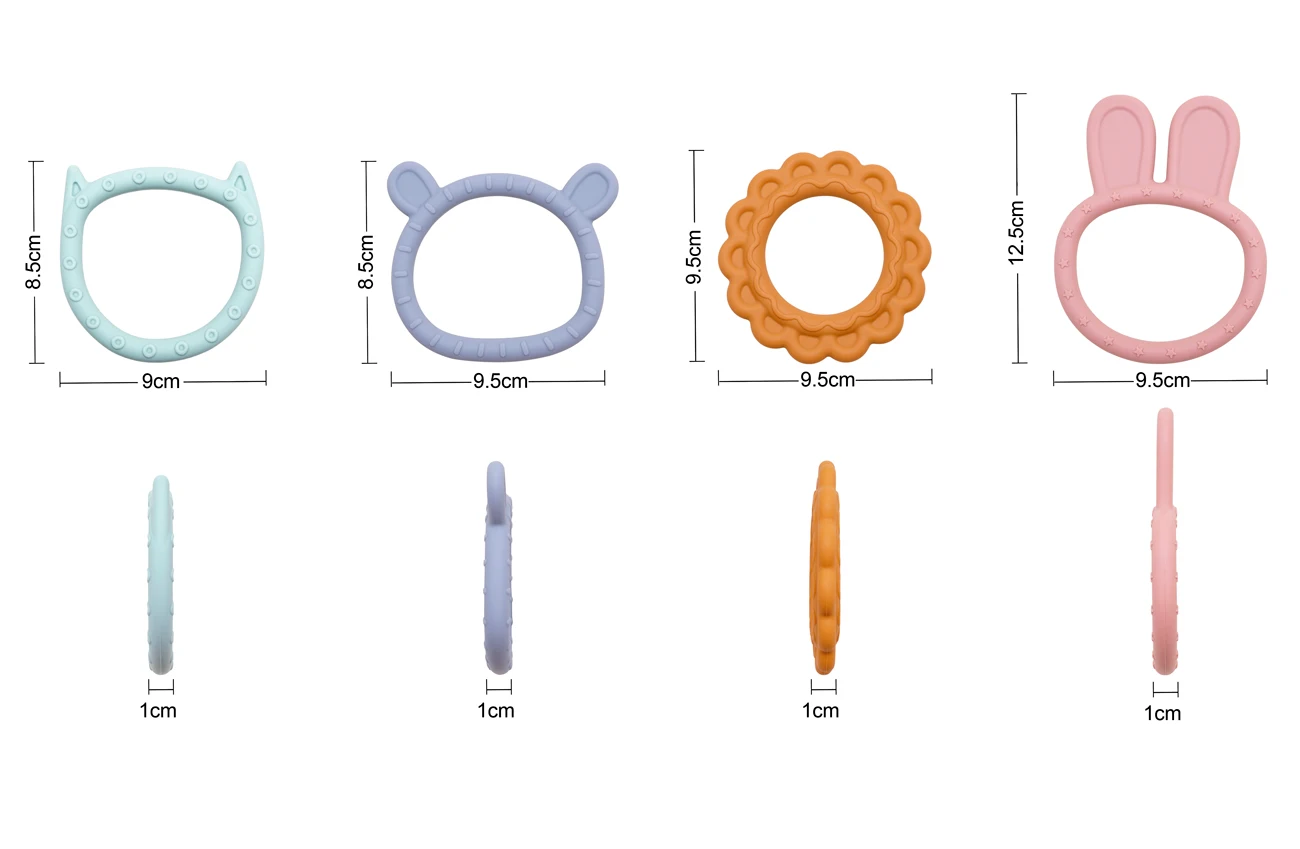 1 Pc BPA Free Teether Rodent Cartoon Animals Teething Infant Chewing Toy Baby Health Teethers Gift Teeth Nursing Accessories