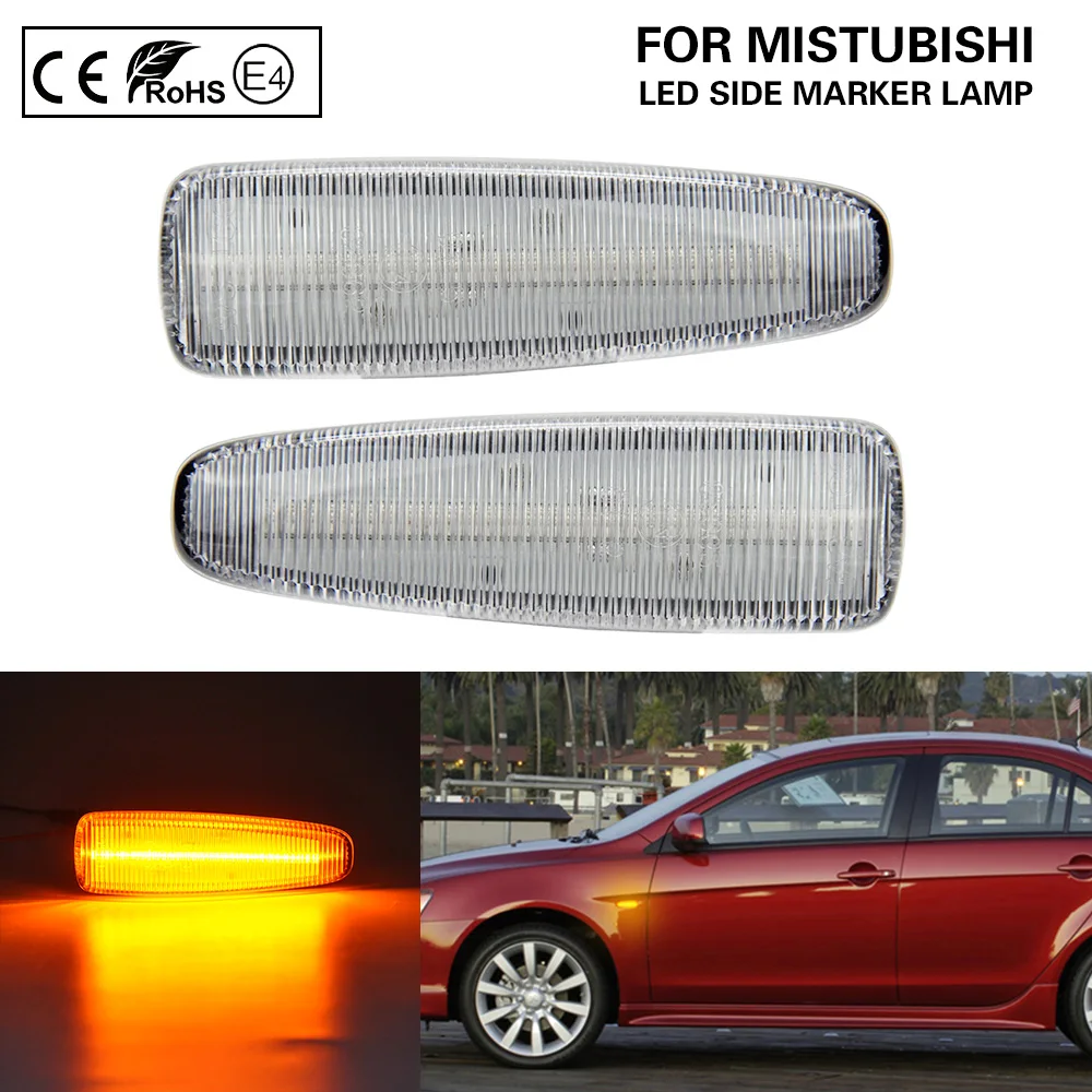Прозрасветильник Светодиодный Боковой поворотник для Mitsubishi Lancer VIII 2008-17 Sportback 2008-19