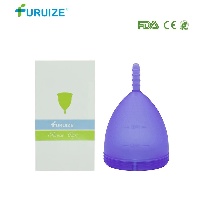 1pcs purple Furuize Mimosa чашка медицинская силиконовая менструальная чашка Женская гигиена копа менструальная Дамская чашка период чашка новейшая чашка Mimose - Цвет: 1pcs purple