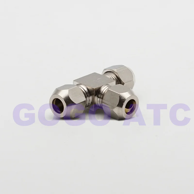 25Bar 3 way T Type Air Connector Copper 4/6/8/10/12/14/16mm Ferrule Sleeve Joint Hard Pipe Regular Tee | Обустройство дома