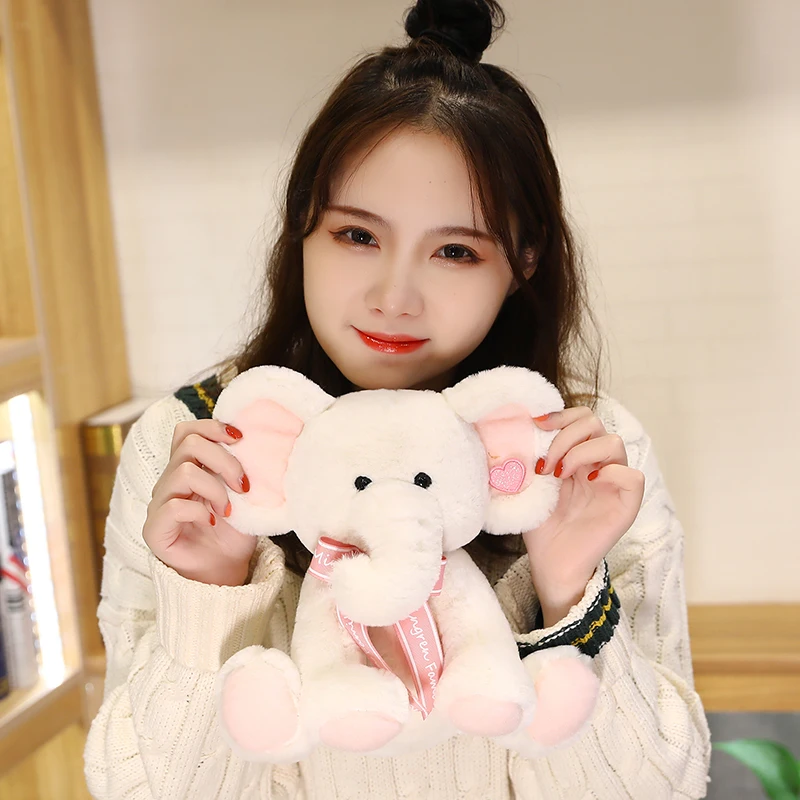 

1PC 25CM Lovely Stuffed Animal Doll Cute Soft Dog Elephant Teddy Bbear Plush Toy Birthday Gifts for Children Baby