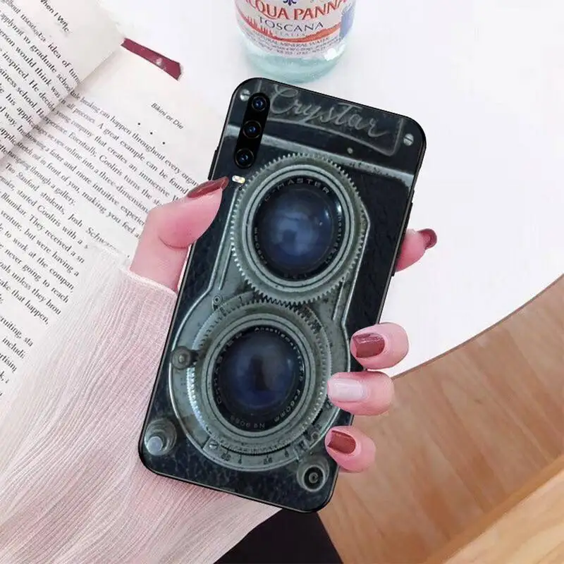 PENGHUWAN Rolleiflex винтажный Ретро камера черный мягкий чехол для телефона Huawei Honor 20 10 9 8