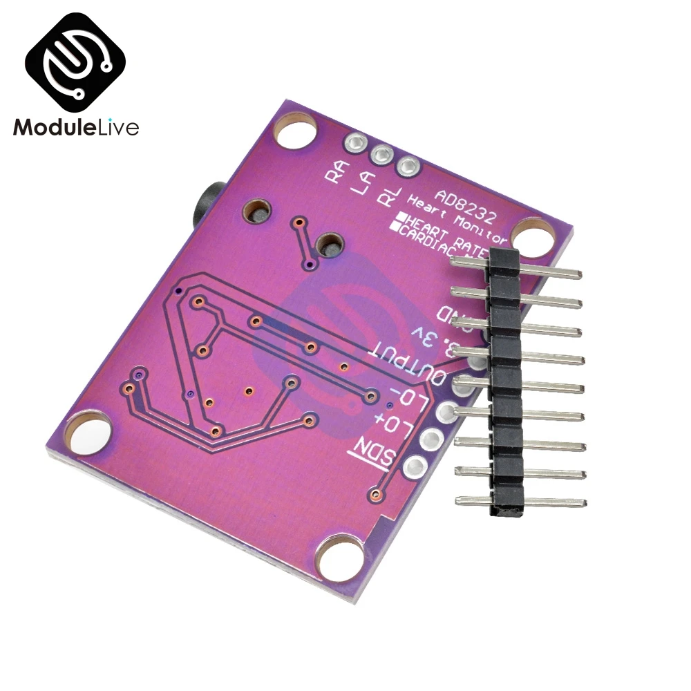AD8232 Single Lead Heart Rate Monitor ECG Developemt Kit for Arduino Compatible Diy Electronic PCB Board Module | Инструменты