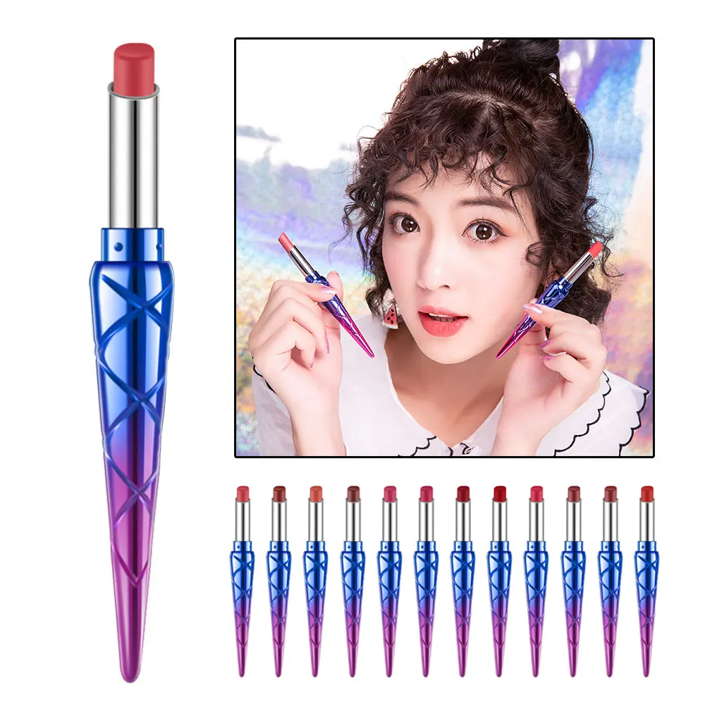 Матовая губная помада 12 цветов водостойкая бархатная сексуальные красные и