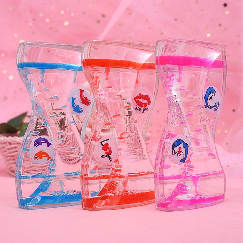 

Kid Toys Moving Drip Oil Hourglass Liquid Bubble Timer Creative Oil Spill Toys Ornaments Kids Liquid Motion Toy Gifts