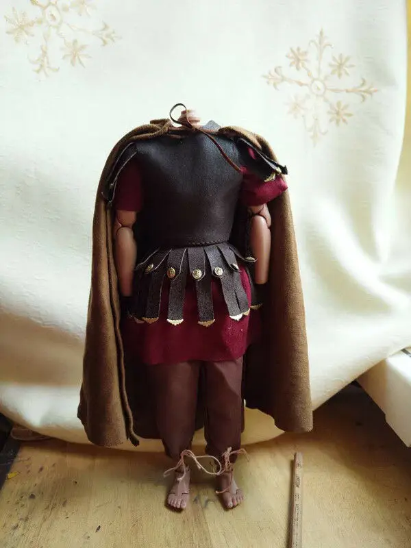 

1:6 Scale Ancient soldier Roman general cloak Coat For 12" Figure Body