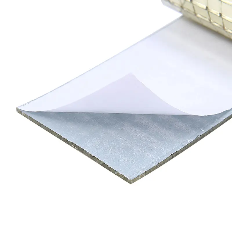 1 Roll Self-Adhesive Glass Craft Mini Square Mirrors Mosaic Tiles Wall Stickers For DIY Handmade Crafts Home Decoration |