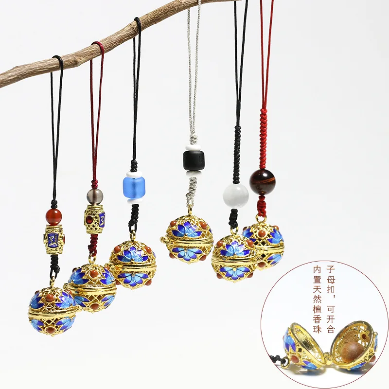 

Chinese element craft creative pendant hollow sachet ball portable mobile phone pendant pendant mobile phone chain pendant