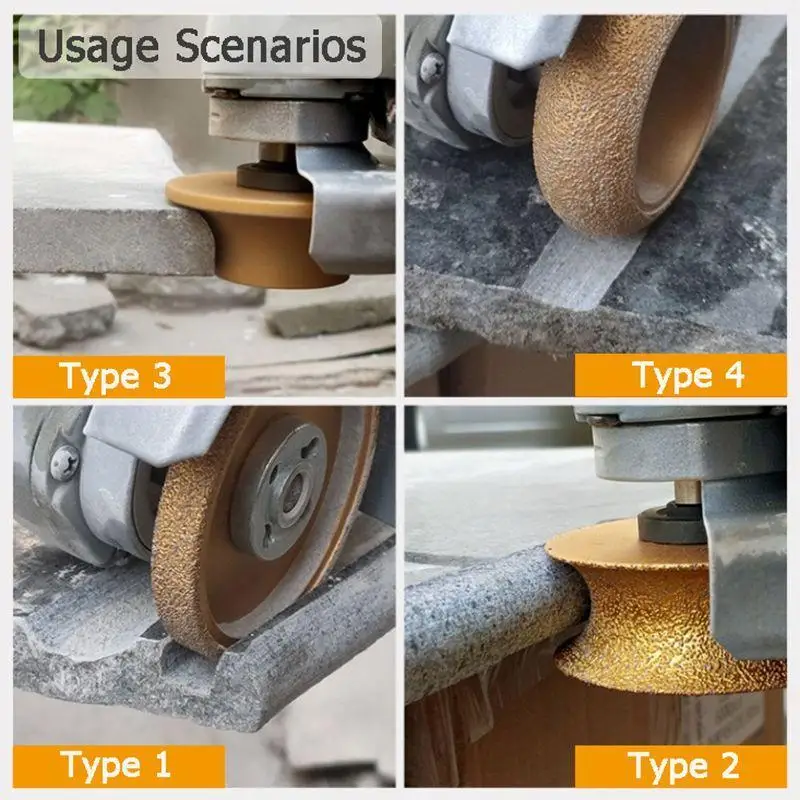 Stone Edge Grinding Polishing Wheel 10-30mm Diamond Angle Grinder Professional Bricklayer Working Tools | Инструменты