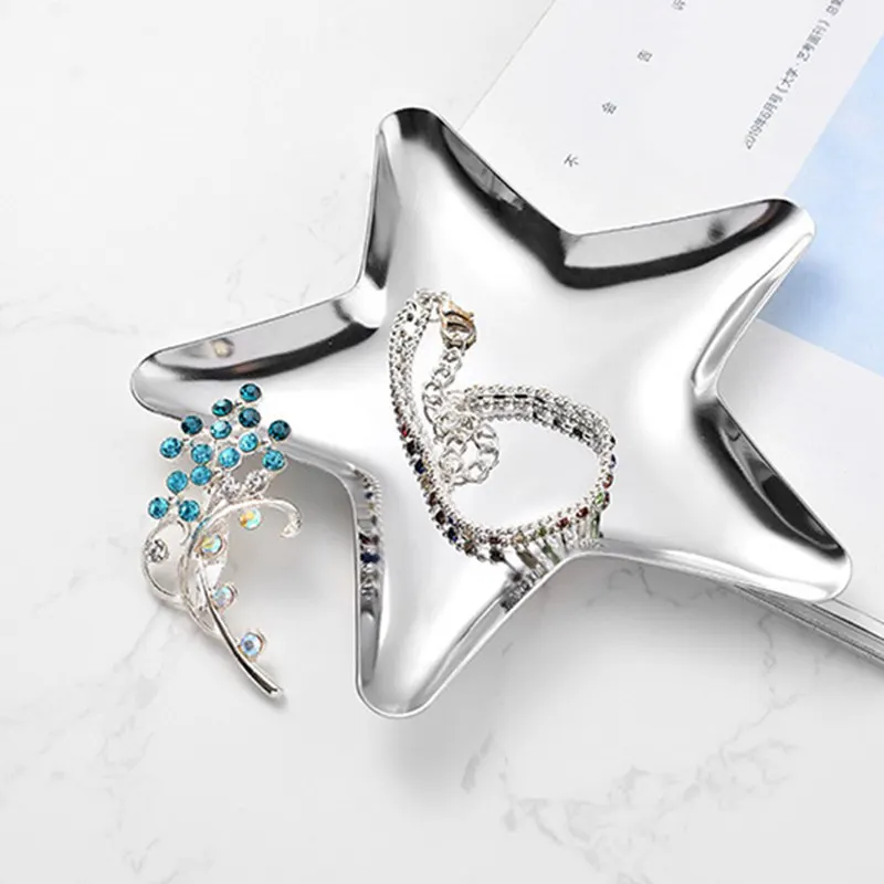 

Star Shape Colorful Dining Plate Storage Jewelry Display Dessert Fruit Cake Tray Snack Kitchen Home Decor